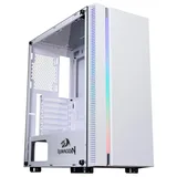Gabinete Redragon BlackBird, vista frontal e lateral