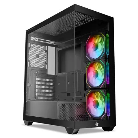 Gabinete Pichau Pouter 4B, variante Preto, vista principal