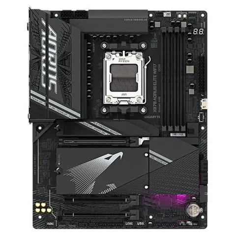 Placa-mãe Gigabyte X870 Aorus Elite WIFI7, vista principal