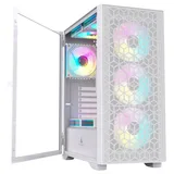 Gabinete Acegeek Shield D440, branco, vista frontal e lateral