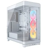 Gabinete Corsair FRAME 4500X LX-R RGB, vista frontal e lateral