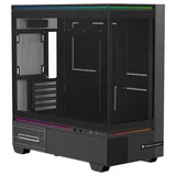 Gabinete Thermalright TL-M10, preto, vista frontal e lateral