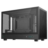 Gabinete DeepCool CH260, preto, vista frontal e lateral