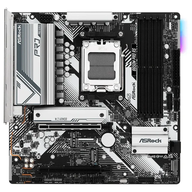 ASRock B650M Pro RS, vista frontal