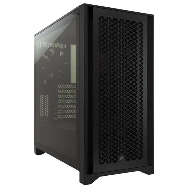 Gabinete CORSAIR 4000D AIRFLOW preto, frente e lateral