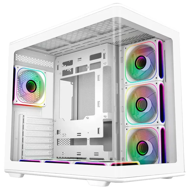 Gabinete Cooler Master Elite 600, vista frontal e lateral