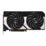 Placa de vídeo ASUS Dual GeForce RTX 5070 OC, 12 GB, vista frontal das ventoinhas