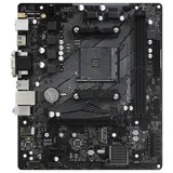 Placa-mãe ASRock B550M-HDV, vista frontal, sem perspectiva