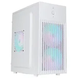 Gabinete Rise Mode Office X1 White, vista frontal e lateral