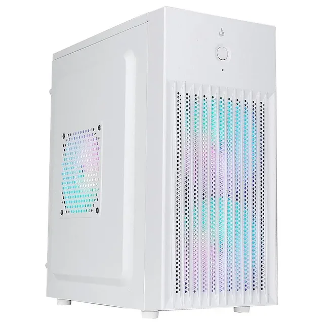Gabinete Rise Mode Office X1 White, vista frontal e lateral