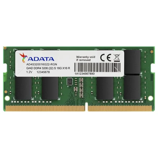 Memória ADATA 16 GB DDR4-3200 CL22, vista principal
